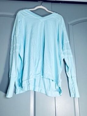 FP Movement by Free People Turquoise V-Neck Long Sleeve sz S